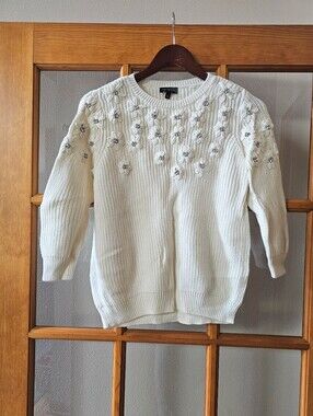 Ivory Embellished Sweater
